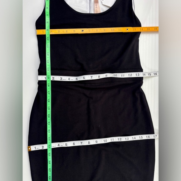 Bailey 44 Black & White Stretch Rayon Tank Dress w/ Back Slit Detail Sz M - Picture 13 of 13